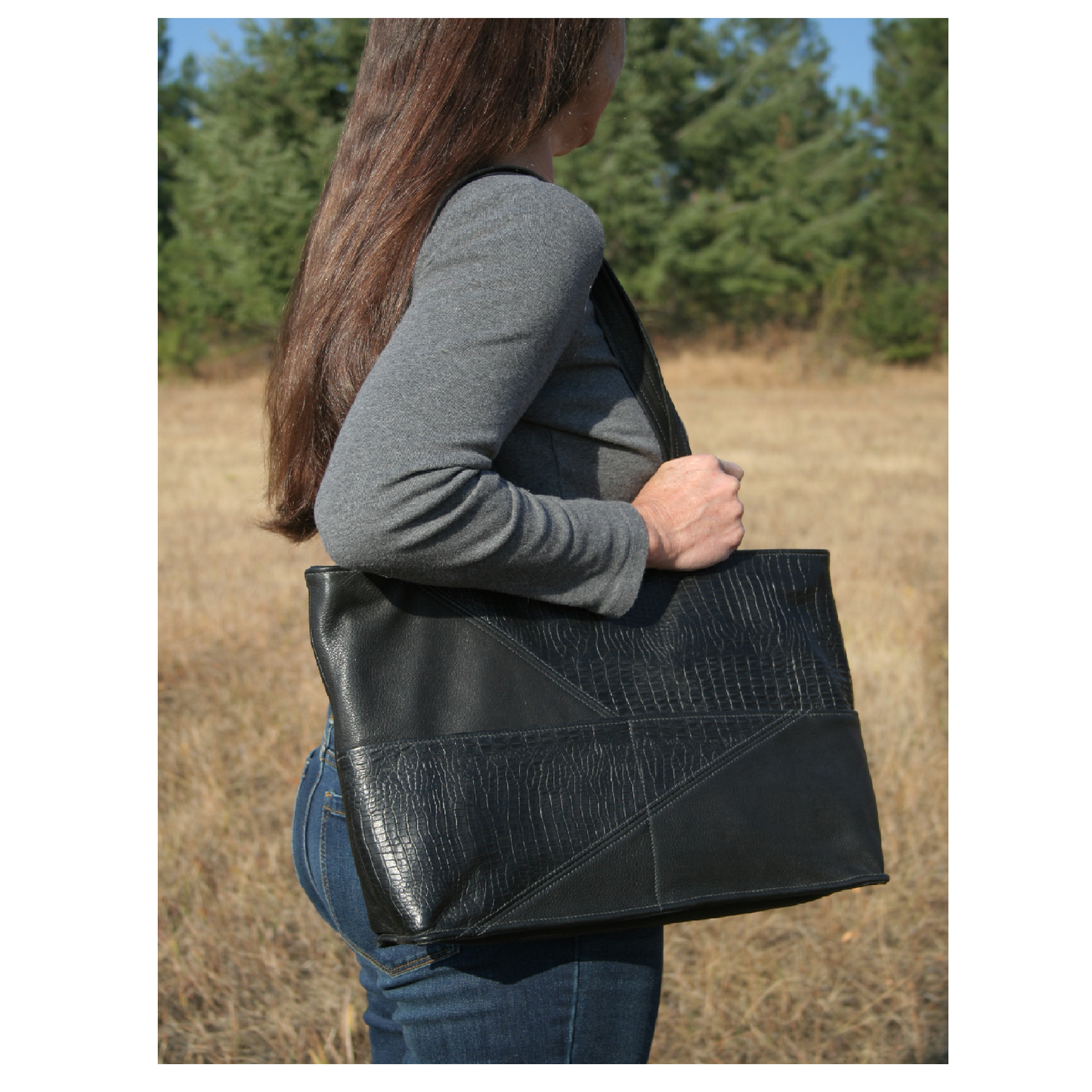 Diagonal Tote Bag