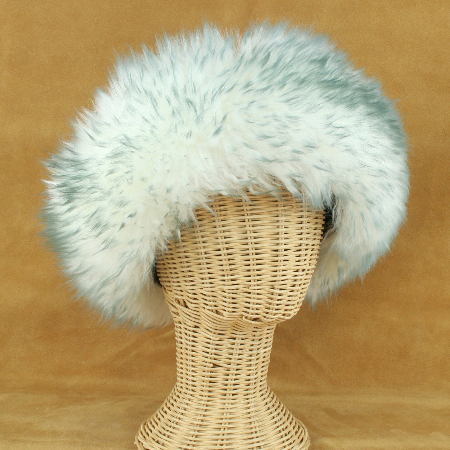 Black sheepskin hat made in USA.