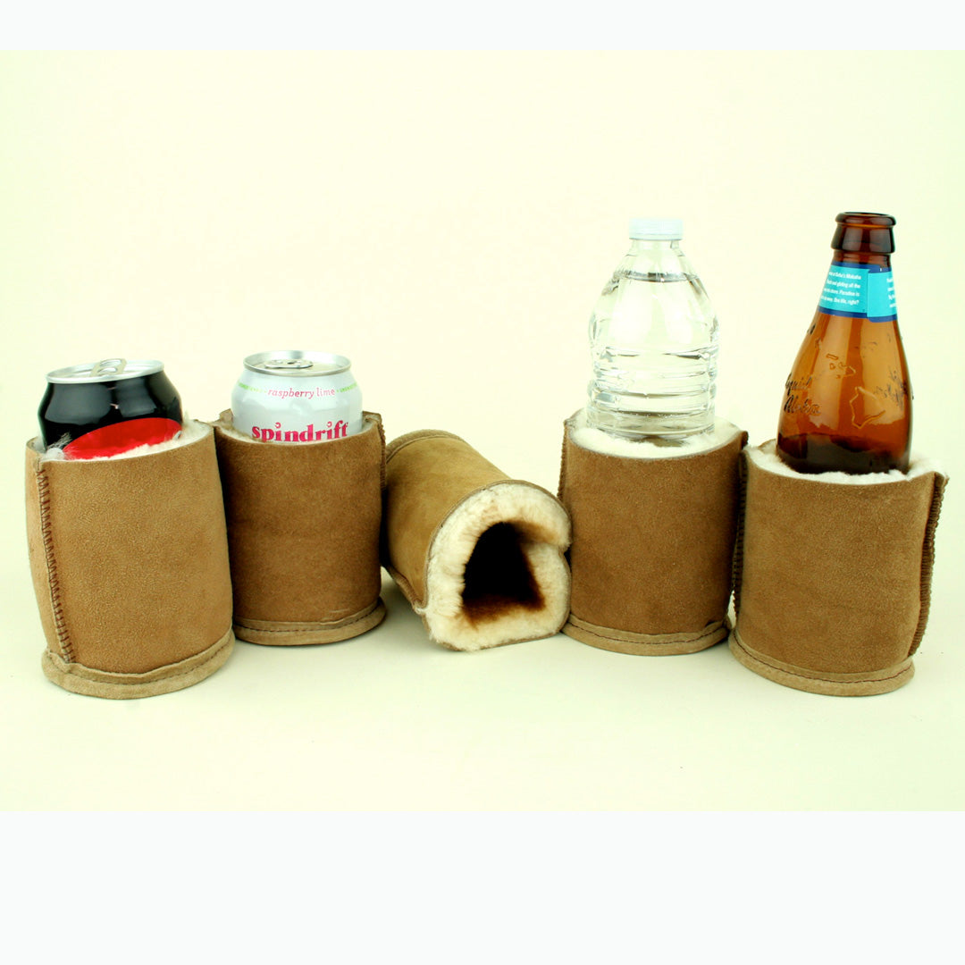 Sheepskin Can Coolers