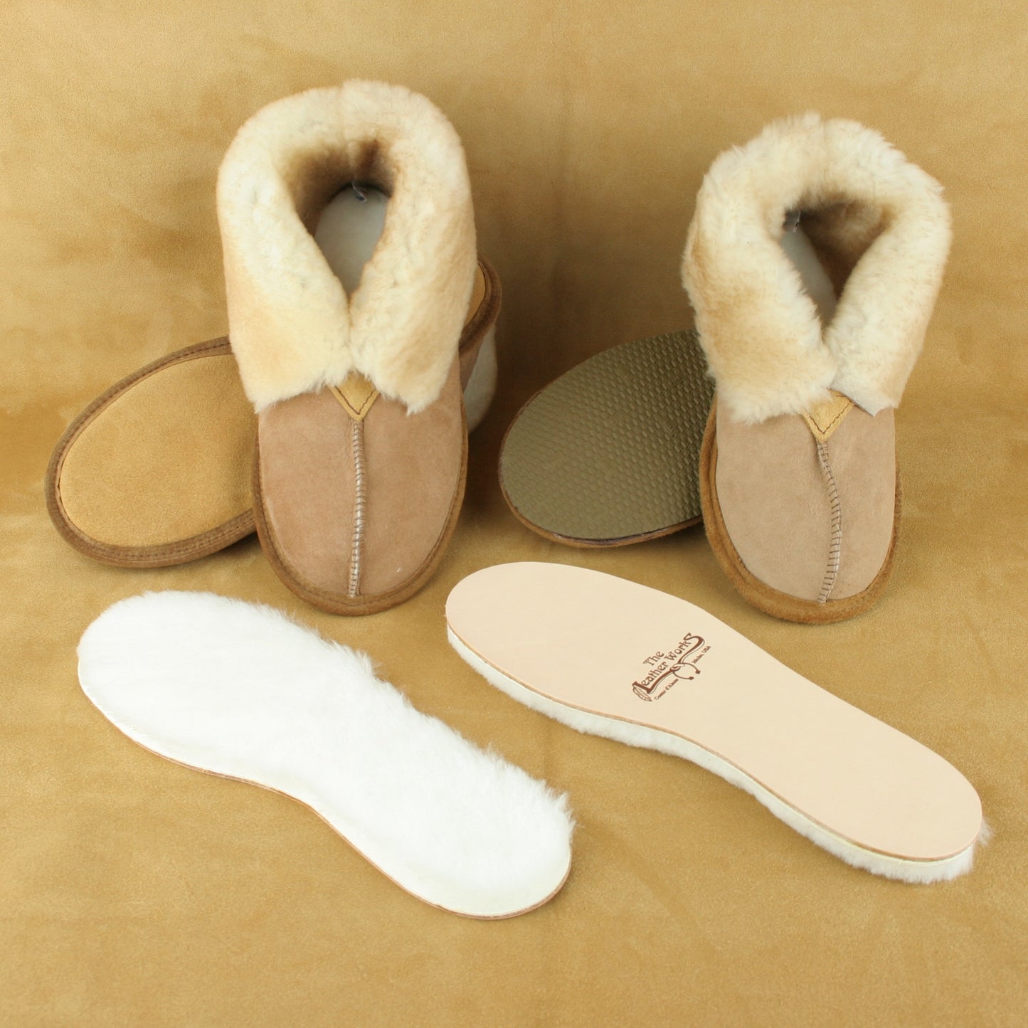 All American Replacement Sheepskin Innersoles for Men's Slippers
